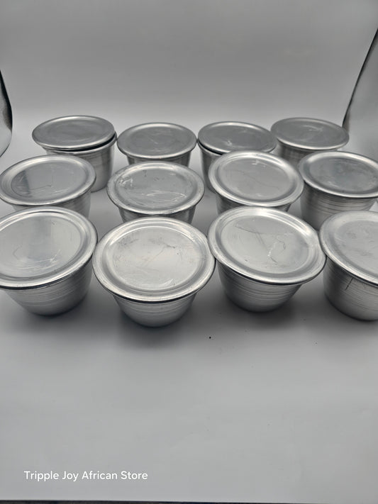 Stainless steel Moimoi Bowl 12pcs with lids