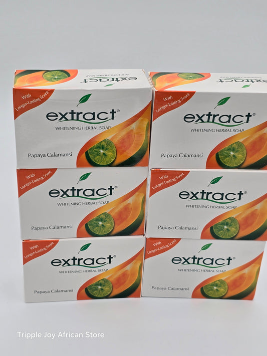 Extract whitening herbal soap 6 bars