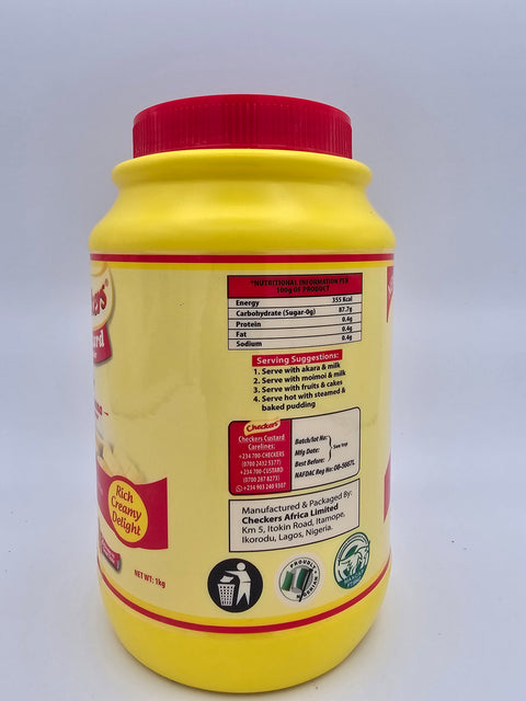 Checkers banana custard powder