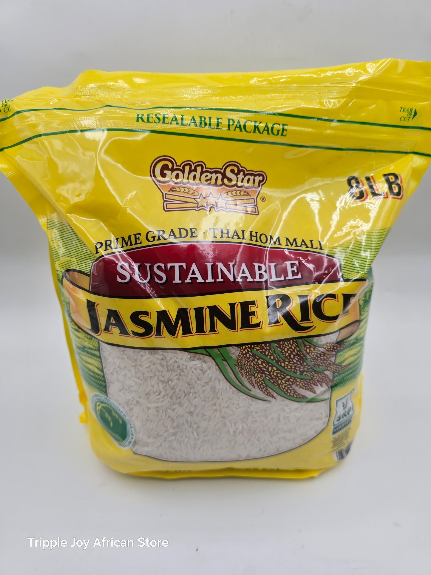 Golden star Jasmine rice 8lb