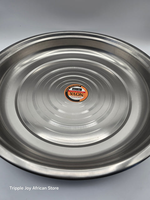 Stainless steel serving Tray 18 inches