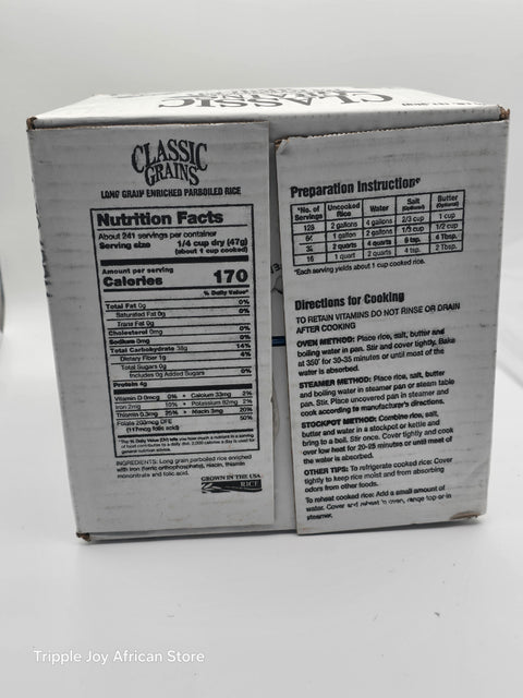 Classic par boil rice 25lb