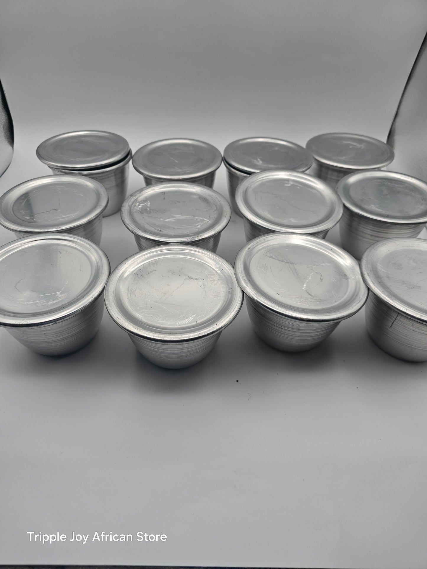Stainless steel Moimoi Bowl 12pcs with lids