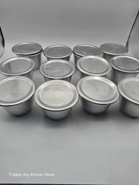 Stainless steel Moimoi Bowl 12pcs with lids