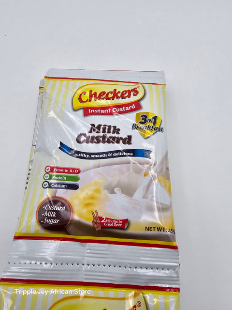 Checkers 3 in 1 milk custard 45g 10 sachets