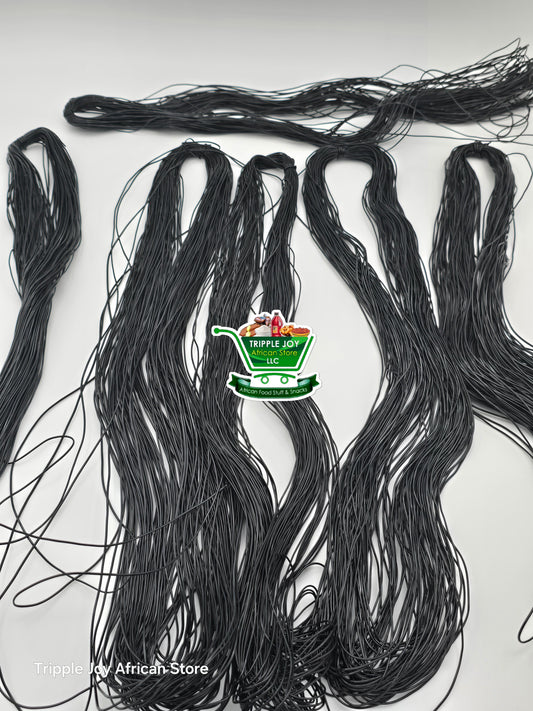 Rubber thread for African Hair