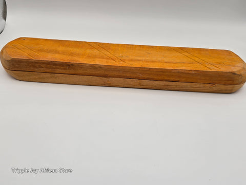 Ayo olopon wooden board game with seeds