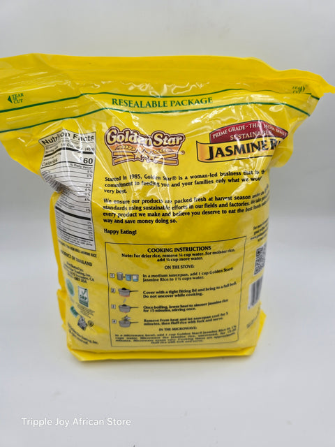 Golden star Jasmine rice 8lb