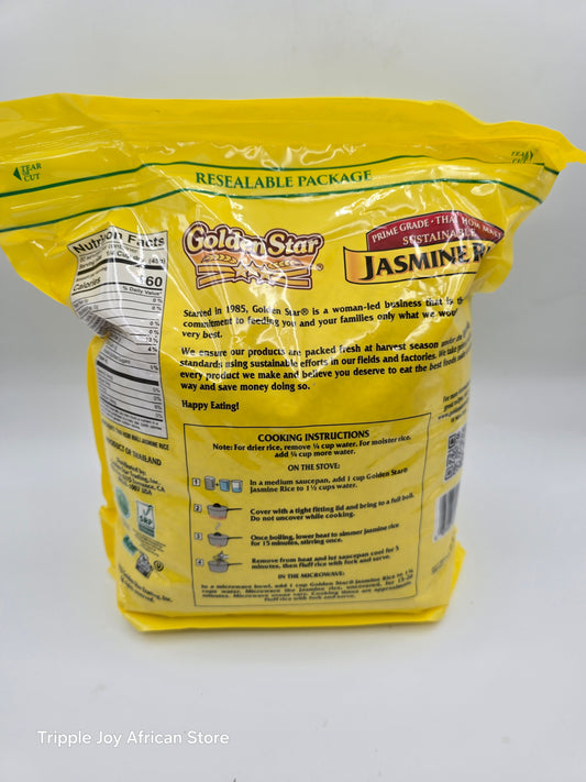 Golden star Jasmine rice 8lb