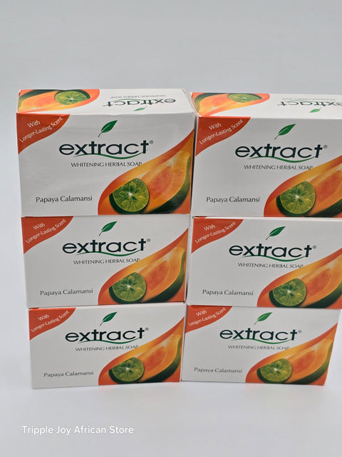 Extract whitening herbal soap 6 bars