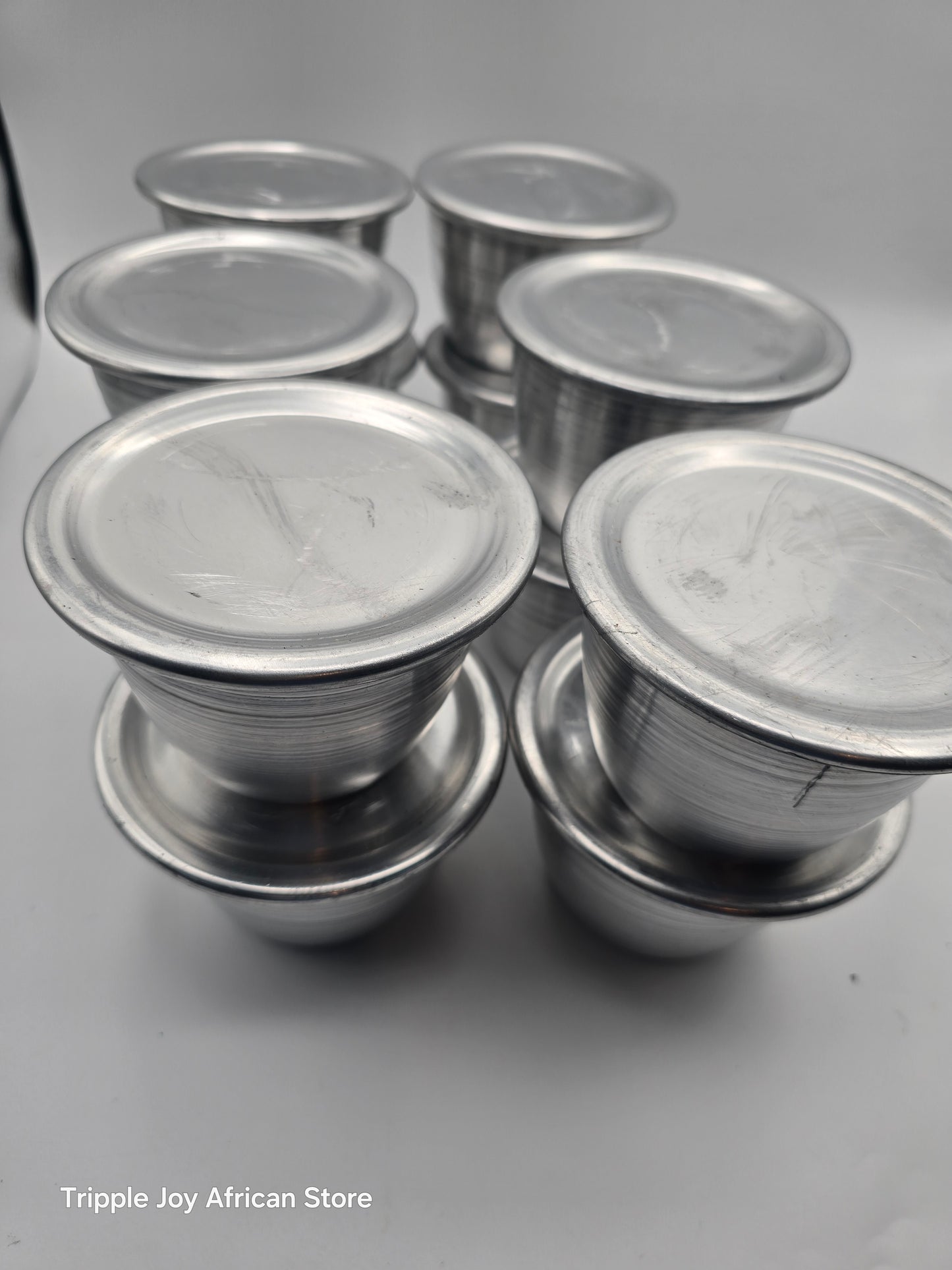 Stainless steel Moimoi Bowl 12pcs with lids