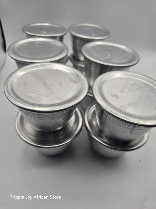 Stainless steel Moimoi Bowl 12pcs with lids