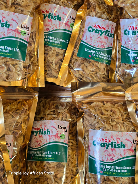 White cleaned stone free crayfish 150g