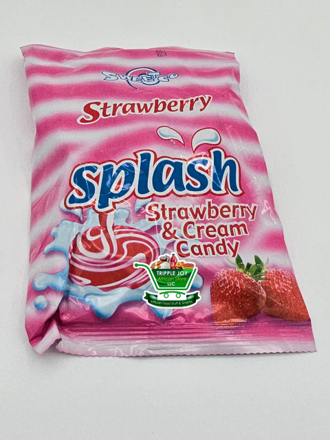 Strawberry splash candy